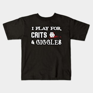 Crits and Giggles - Dark Kids T-Shirt